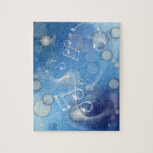 Puzzle Notes musicales en verre d'Imaginaire