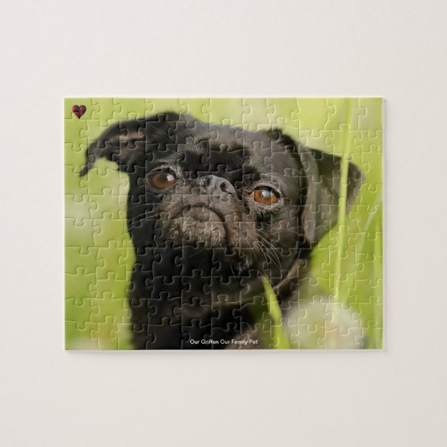 Puzzle Notre chien Griffon Notre animal de famille (Horizontal)