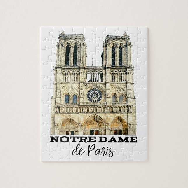 Puzzle Notre-Dame de Paris Souvenir France Cathédrale (Vertical)