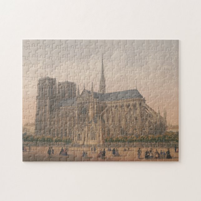 Puzzle Notre Dame, lithographie de Paris par Charles (Horizontal)