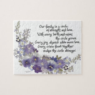 Puzzle Notre famille est un cercle