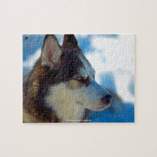 Puzzle Notre Huskey Sibérien Notre Famille Pet Jigsaw Puz