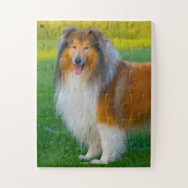 Puzzle Notre Rough Collie, l'animal de compagnie de notre (Vertical)