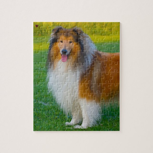 Puzzle Notre Rough Collie, l'animal de compagnie de notre (Vertical)