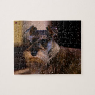 Puzzle Notre Schnauzer, l'animal de compagnie de notre fa