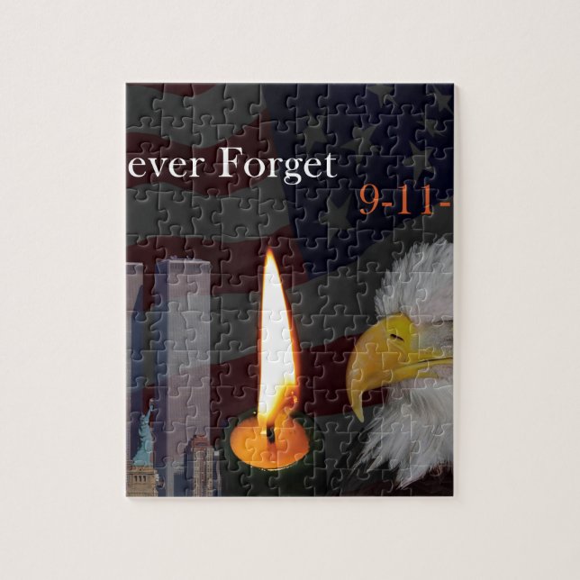 Puzzle N'oubliez jamais 9-11-01 (Vertical)
