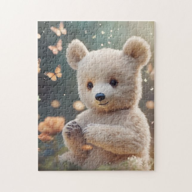 Puzzle Nounours dans le jardin (Vertical)