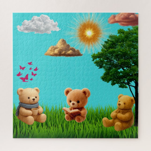 Puzzle Nounours dans le parc (Vertical)