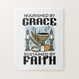 Puzzle Nourri par la Grâce, Soutenu par la Foi Design
