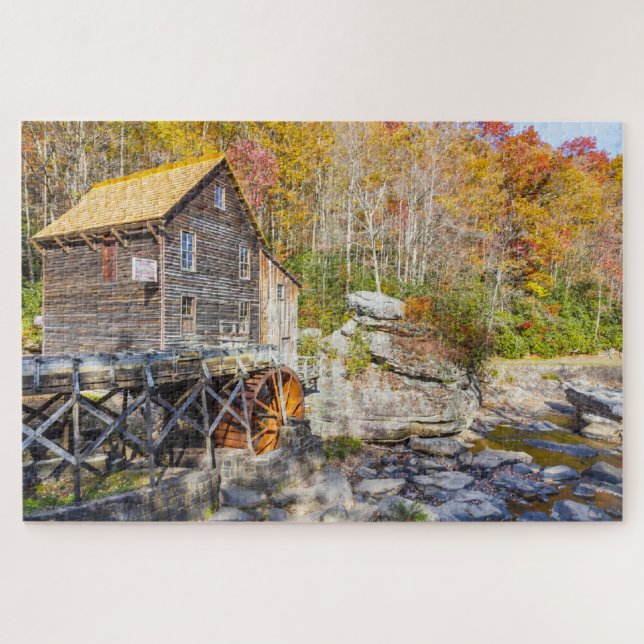 Puzzle Nous adorons The Grist Mills Virginia. (Horizontal)