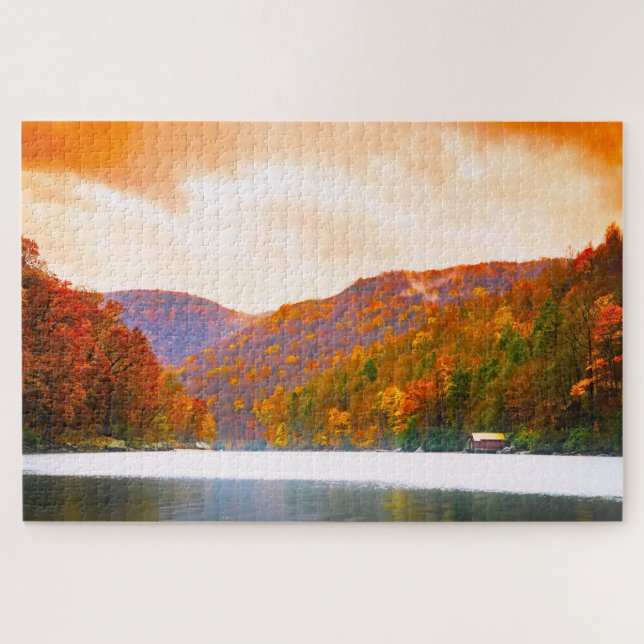 Puzzle Nous aimons Cheat Lake Virginie-Occidentale. (Horizontal)