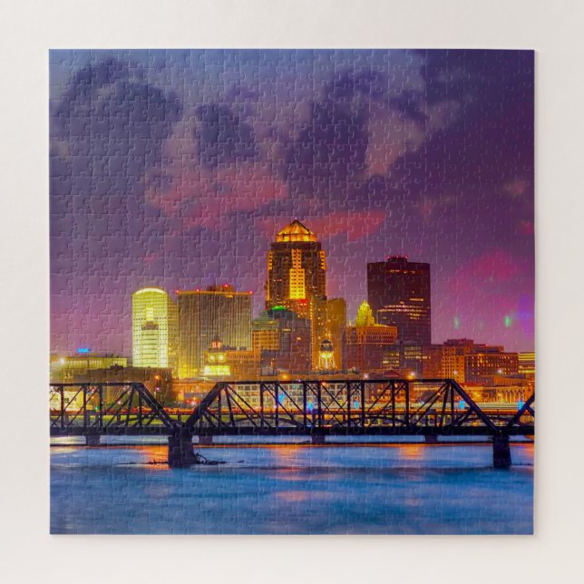 Puzzle Nous aimons Des Moines Iowa. (Vertical)