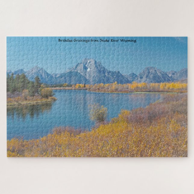 Puzzle Nous aimons le casse-tête de Snake River Wyoming (Horizontal)