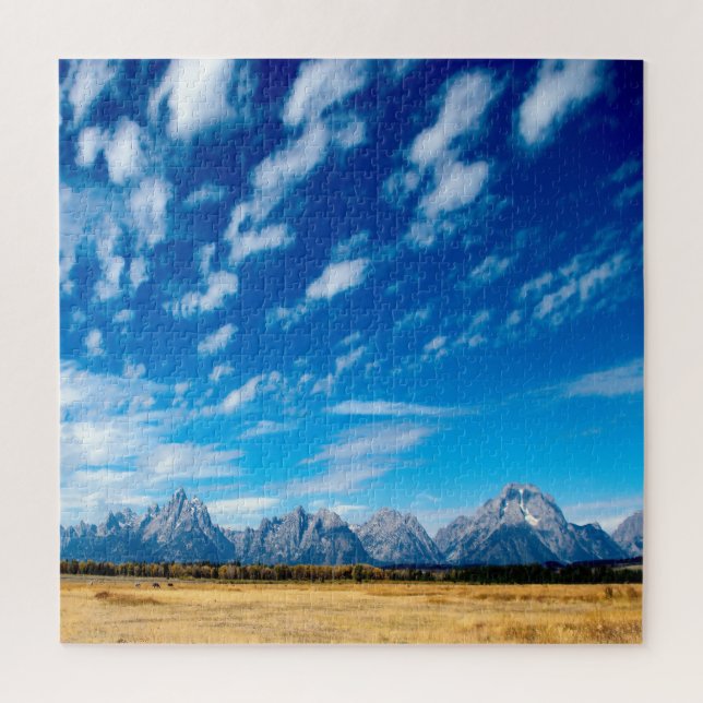 Puzzle Nous aimons le Grand Teton National Park Wyoming. (Vertical)