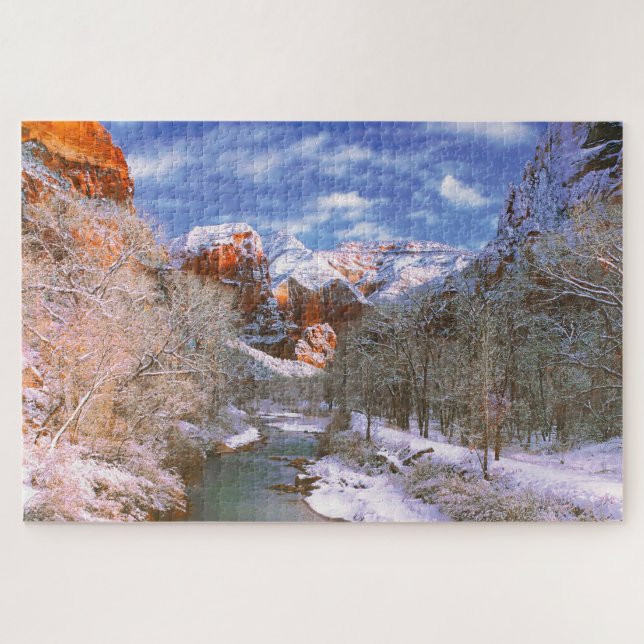 Puzzle Nous aimons le parc national de Virgin River Utah (Horizontal)