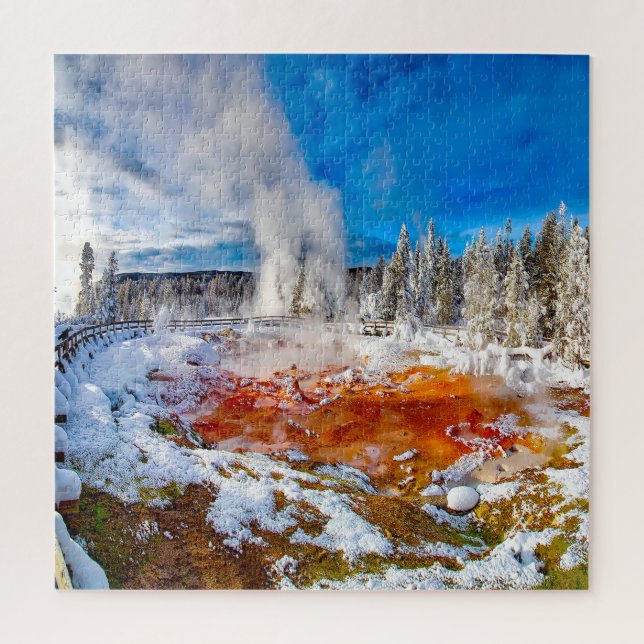 Puzzle Nous aimons le parc national de Yellowstone (Vertical)