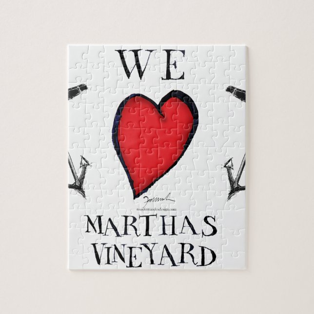 Puzzle nous aimons le vignoble de Martha (Vertical)
