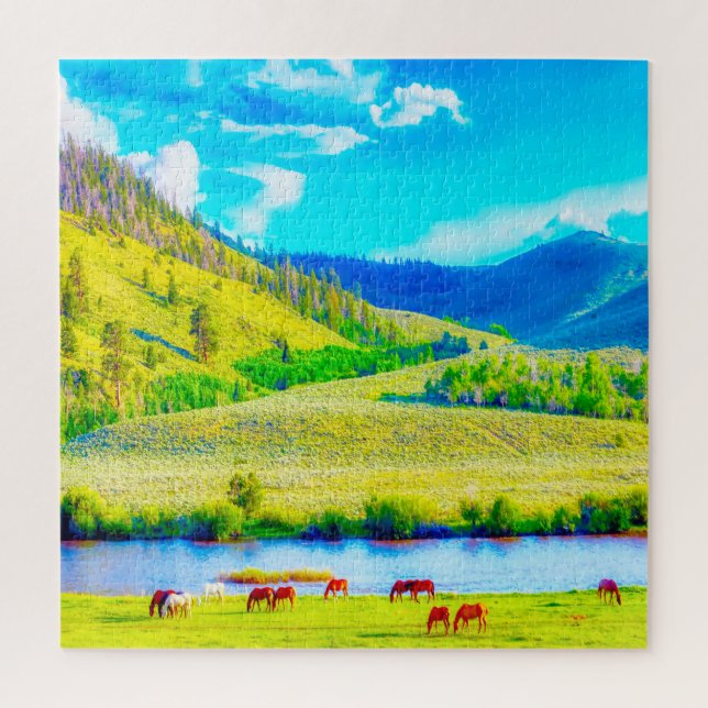 Puzzle Nous aimons le Wyoming. (Vertical)
