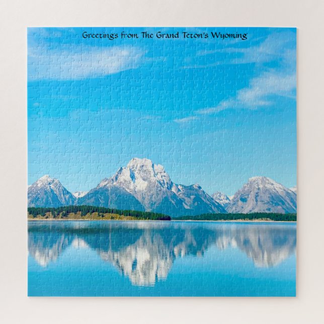 Puzzle Nous aimons le Wyoming du Grand Teton. Jigsaw Puzz (Vertical)