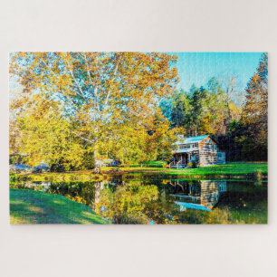 Puzzle Nous aimons les chalets en rondins West Virginia.