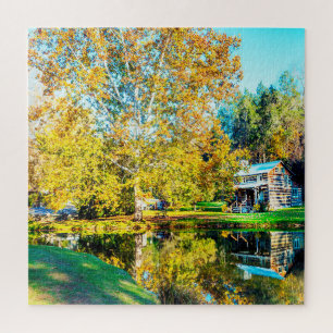 Puzzle Nous aimons les chalets en rondins West Virginia.