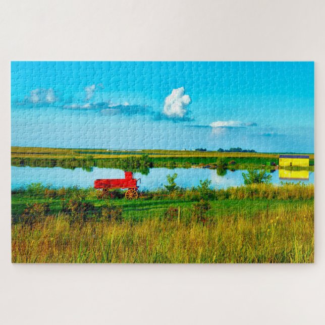 Puzzle Nous aimons les lacs dans l'Iowa. (Horizontal)