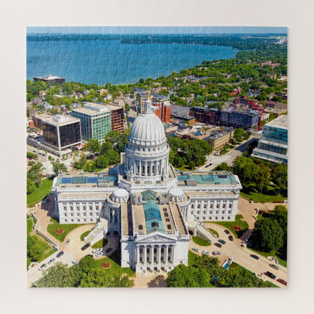 Puzzle Nous aimons Madison Wisconsin. (Vertical)