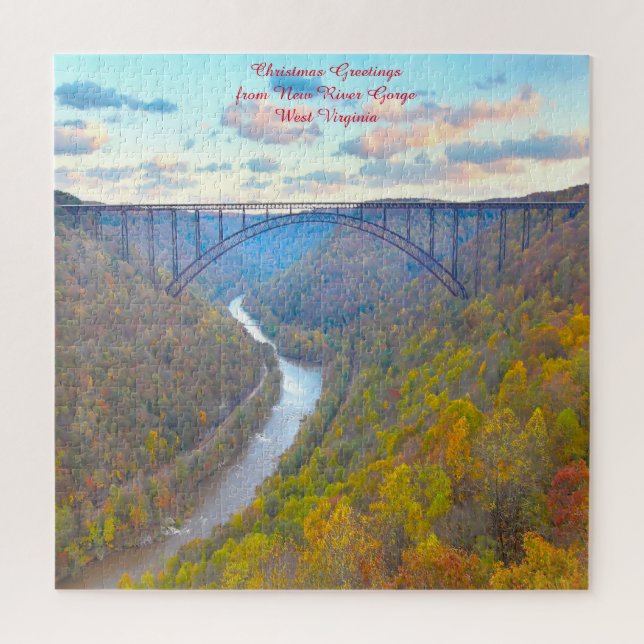 Puzzle Nous aimons New River Gorge Virginie Occidentale.  (Vertical)