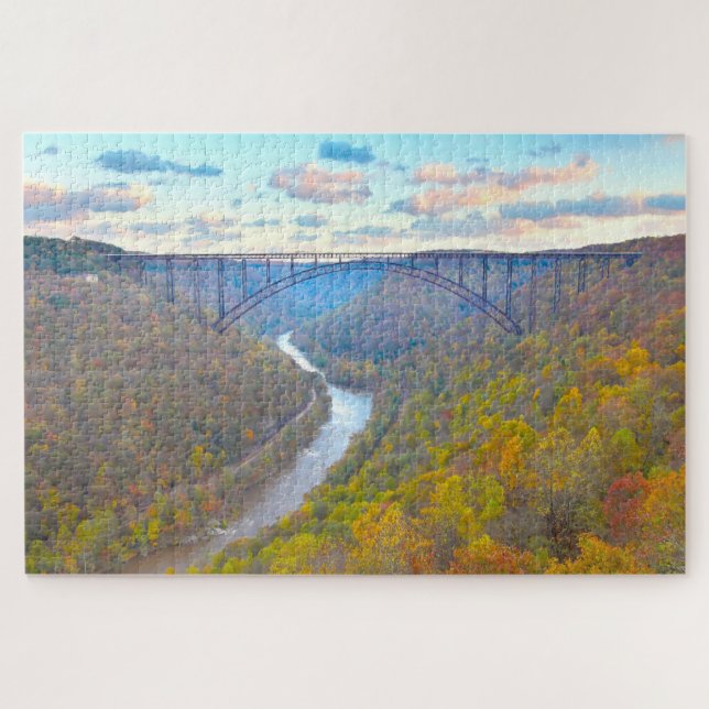 Puzzle Nous aimons New River Gorge West Virginia. (Horizontal)