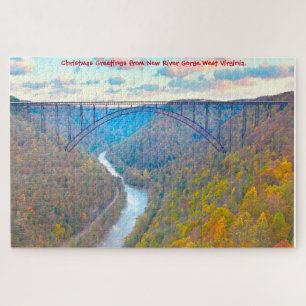 Puzzle Nous aimons New River Gorge West Virginia. Jigsaw