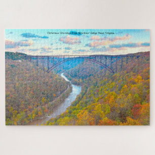 Puzzle Nous aimons New River Gorge West Virginia. Jigsaw 