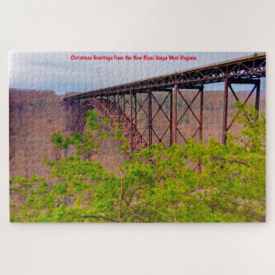 Puzzle Nous aimons New River Gorge West Virginia. Jigsaw 