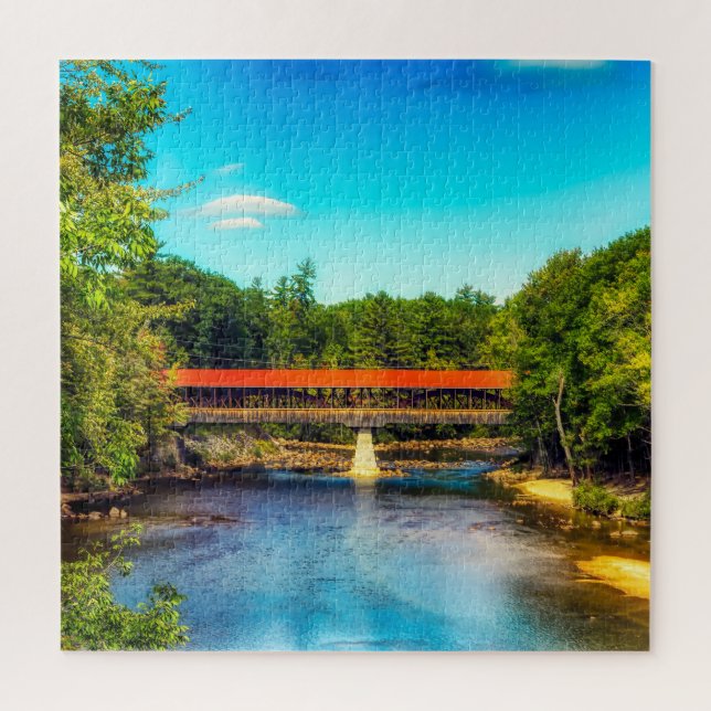 Puzzle Nous aimons Saco River New Hampshire (Vertical)