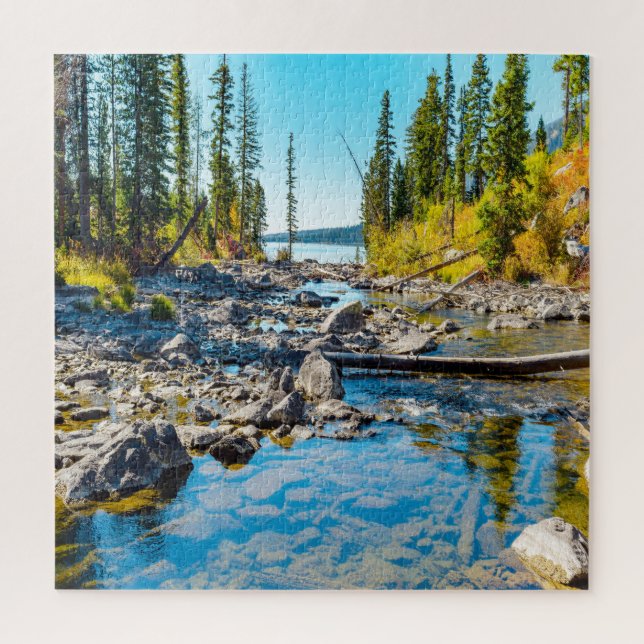 Puzzle Nous aimons Tranquility Lake Wyoming. (Vertical)