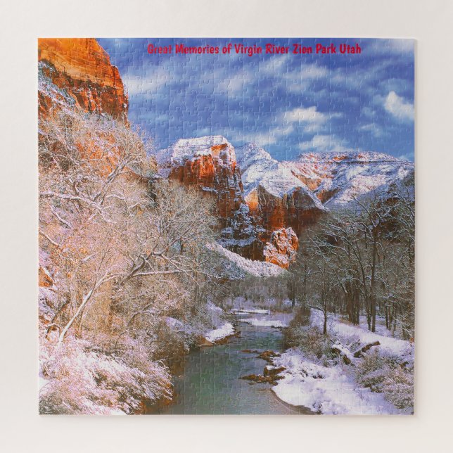 Puzzle Nous aimons Virgin River Zion Park Utah Jigsaw Puz (Vertical)