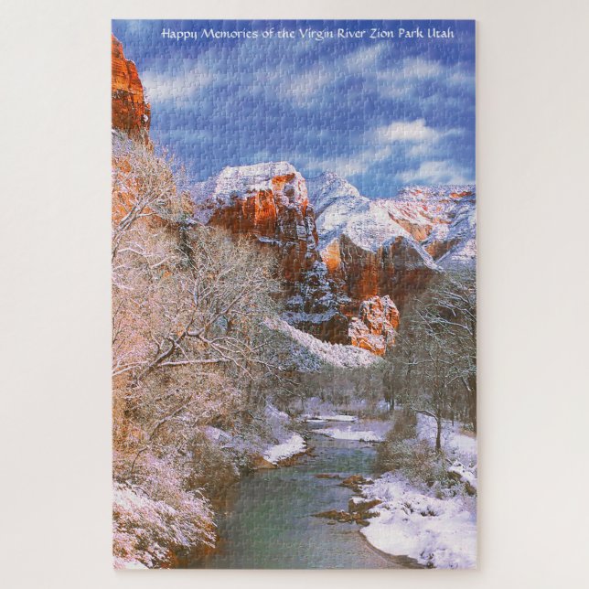 Puzzle Nous aimons Virgin River Zion Park Utah Jigsaw Puz (Vertical)