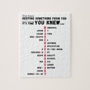 Puzzle Nous avons un bébé - Unique Baby Reveal