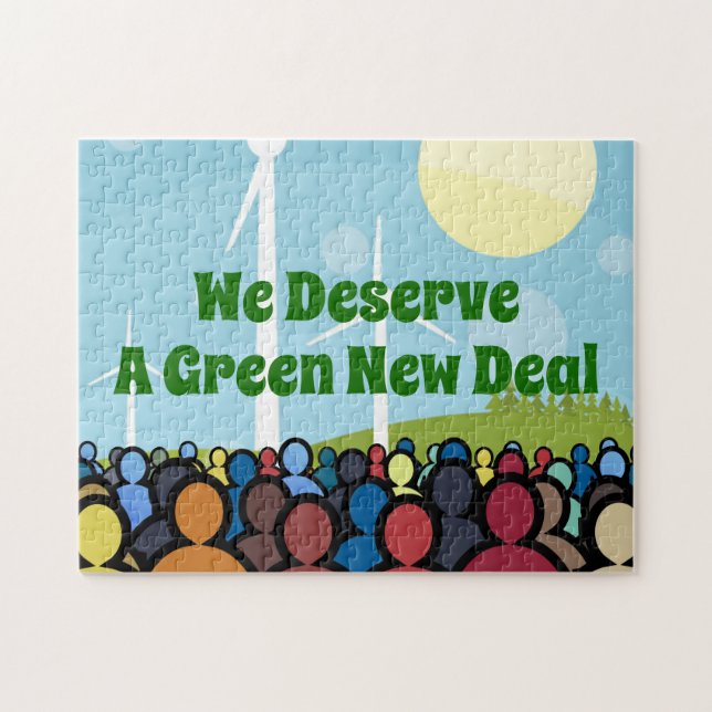 Puzzle Nous méritons un New Deal vert (Horizontal)