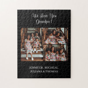 Puzzle Nous vous aimons Grand-père Custom Photo Collage S