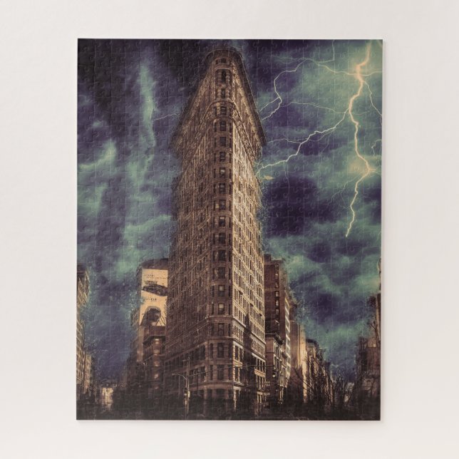 Puzzle Nouveau bâtiment Flatiron de New York. (Vertical)