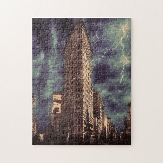 Puzzle Nouveau bâtiment Flatiron de New York. (Vertical)