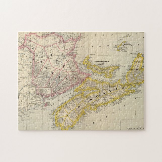 Puzzle Nouveau-Brunswick, Nouvelle-Écosse (Horizontal)