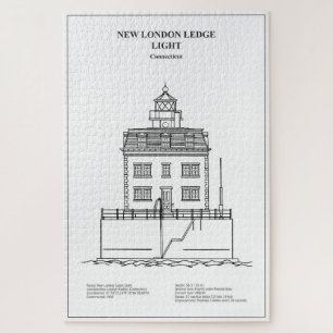 Puzzle Nouveau phare London Ledge - Connecticut - BD