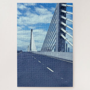 Puzzle Nouveau pont suspendu New Ross Wexford Irlande.