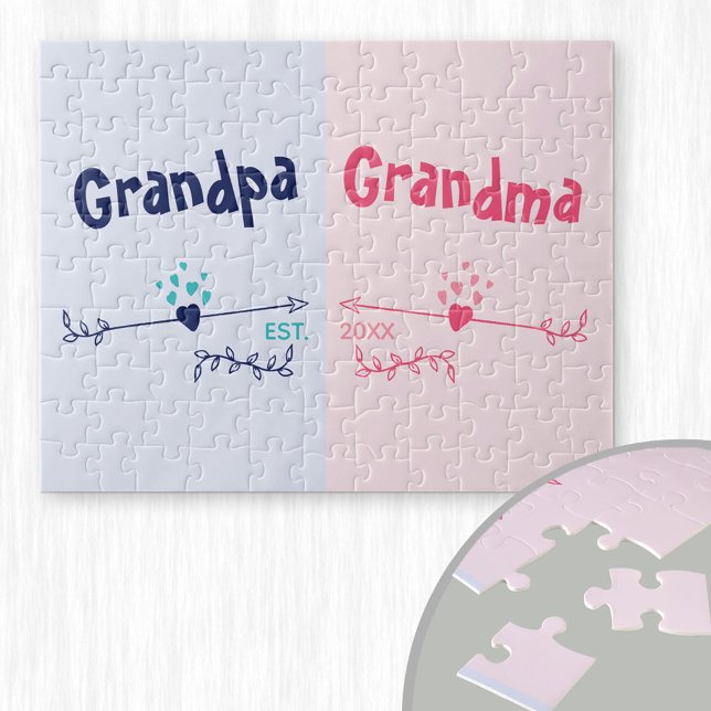 Puzzle Nouveaux grands-parents - Faire-part de bébé ou de (Créateur téléchargé)