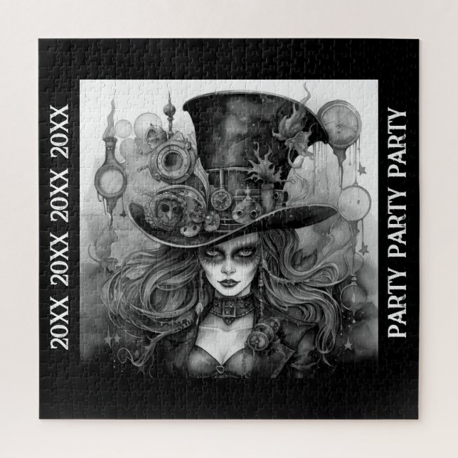 Puzzle Nouvel An Anniversaire Halloween Party Steampunk (Vertical)