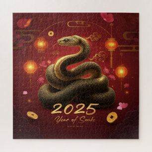 Puzzle Nouvel An chinois 2025 Année du serpent