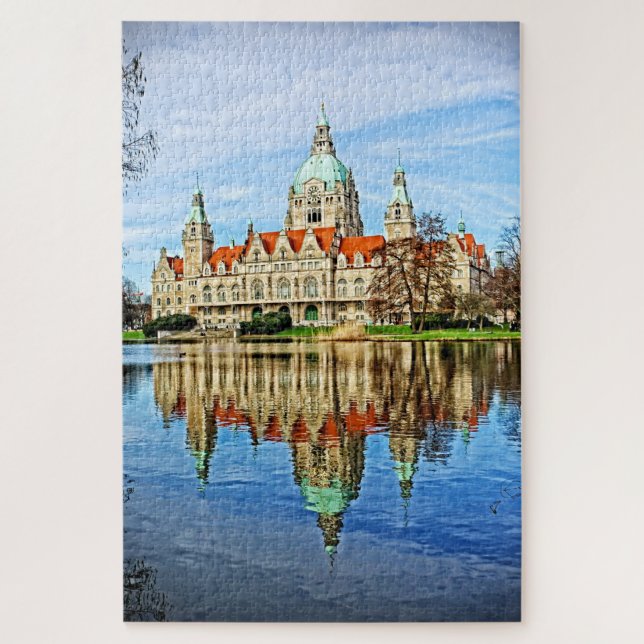 Puzzle Nouvel hôtel de ville - Hanovre Allemagne - 20x30  (Vertical)