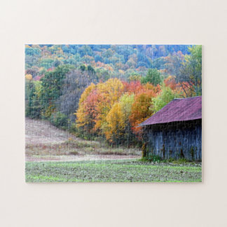 Puzzle Nouvelle-Angleterre Tabac Grange Automne Folithe N
