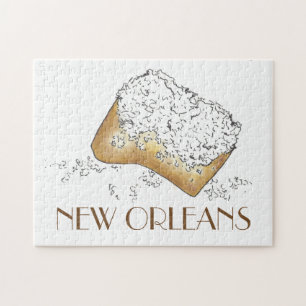 Puzzle Nouvelle-Orléans Louisiane NOLA Sugary Beignet Pas